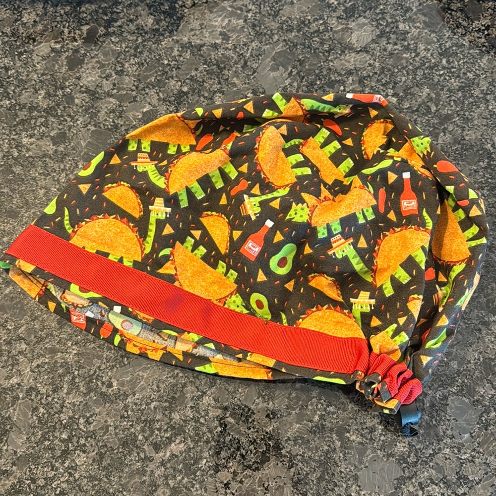 Taco Dino Fiesta Scrub hat